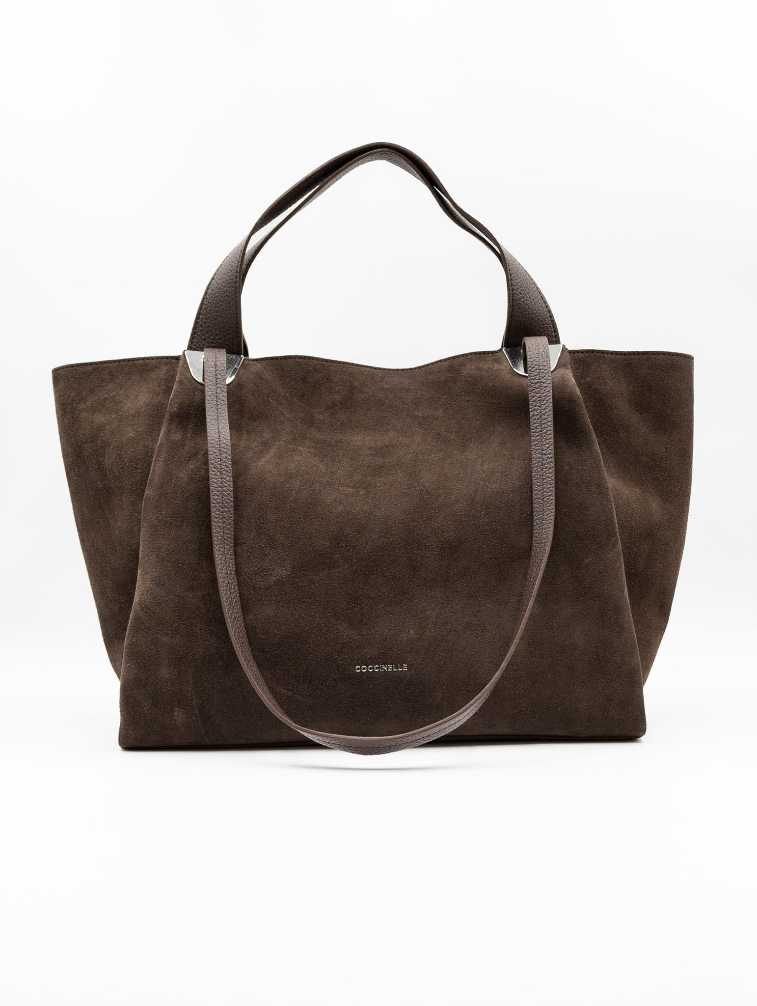 Borsa Oliver Coccinelle in Suede Marrone