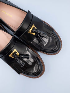 Mocassino Beat Shiny Coccinelle in Pelle Nero Lucido