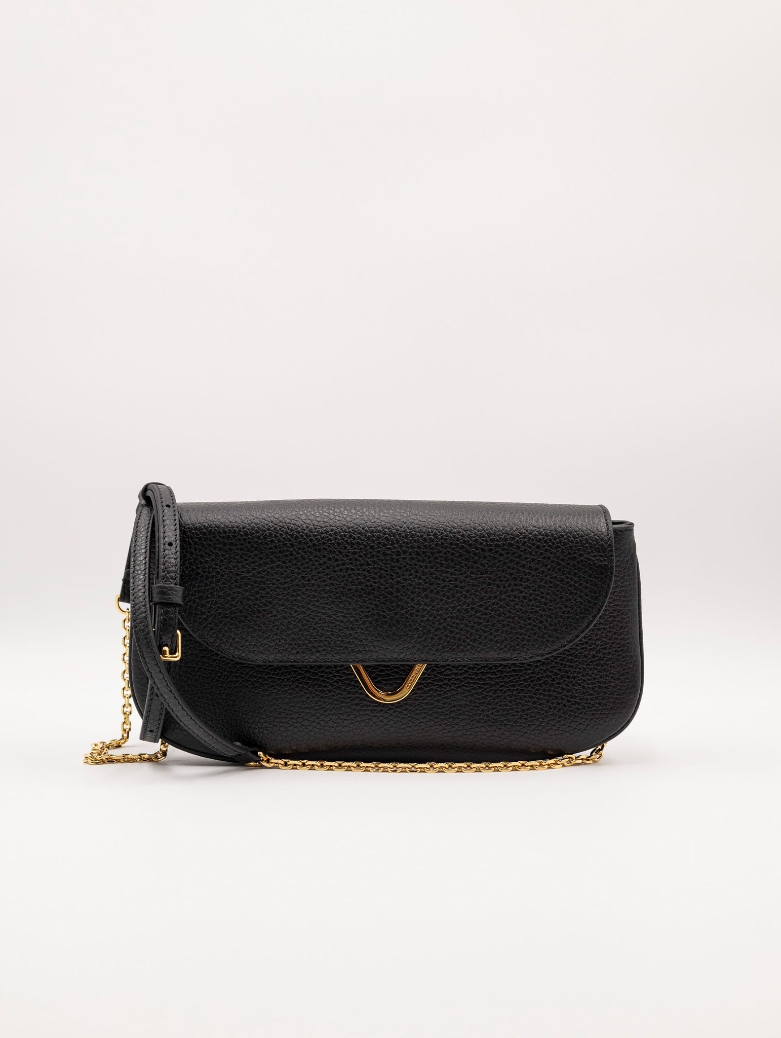 Minibag Dew Coccinelle in Pelle Nera