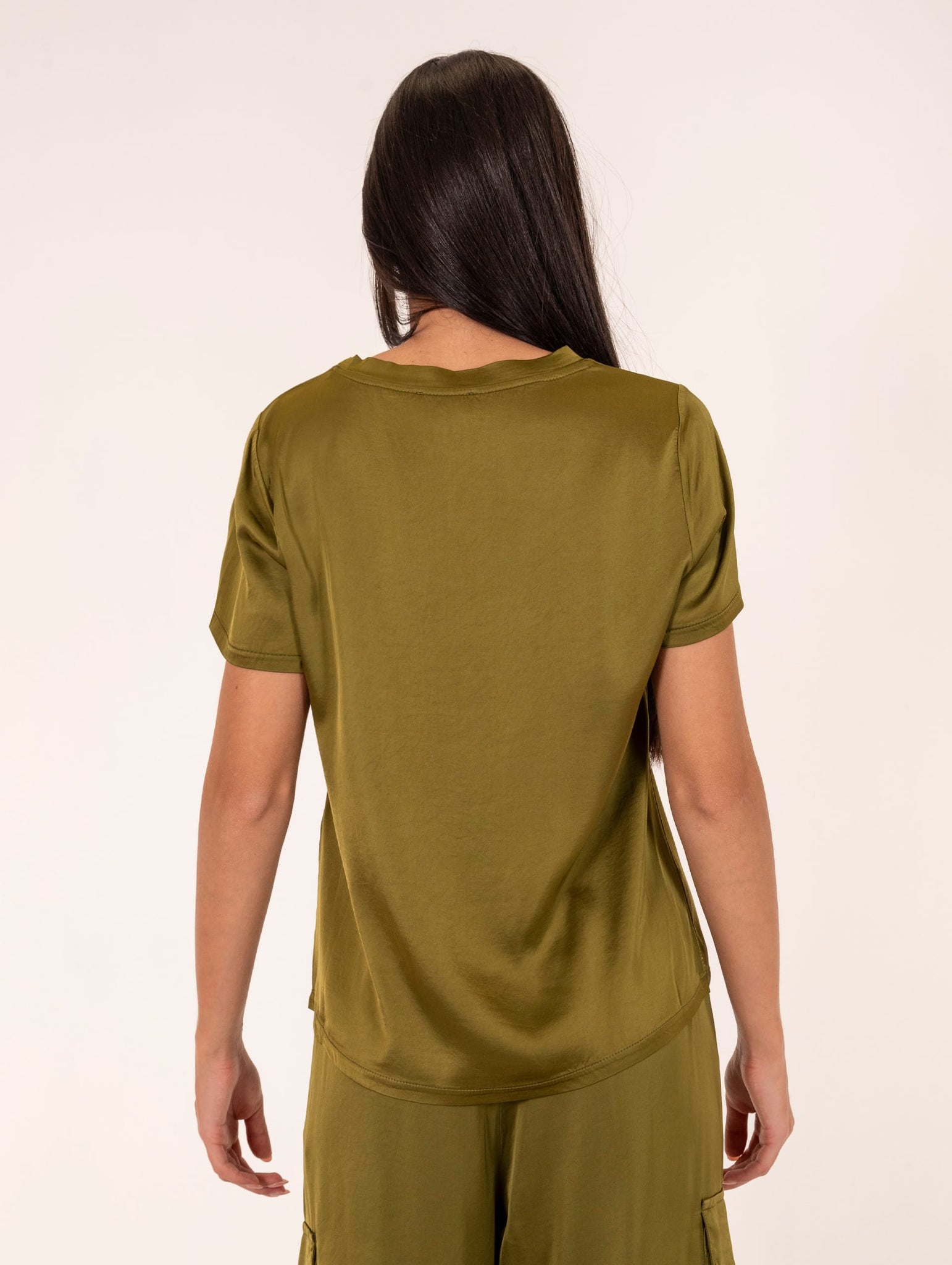 T-Shirt Daniele Fiesoli in Viscosa Stretch Pistacchio