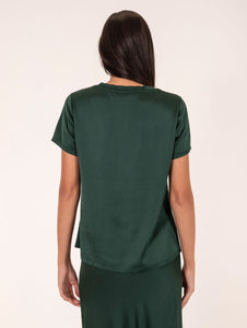 T-Shirt Daniele Fiesoli in Viscosa Stretch Verde