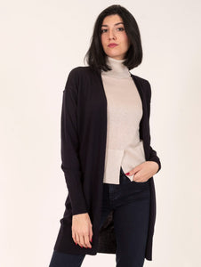 Cardigan Daniele Fiesoli in Lana Merino Blu Notte