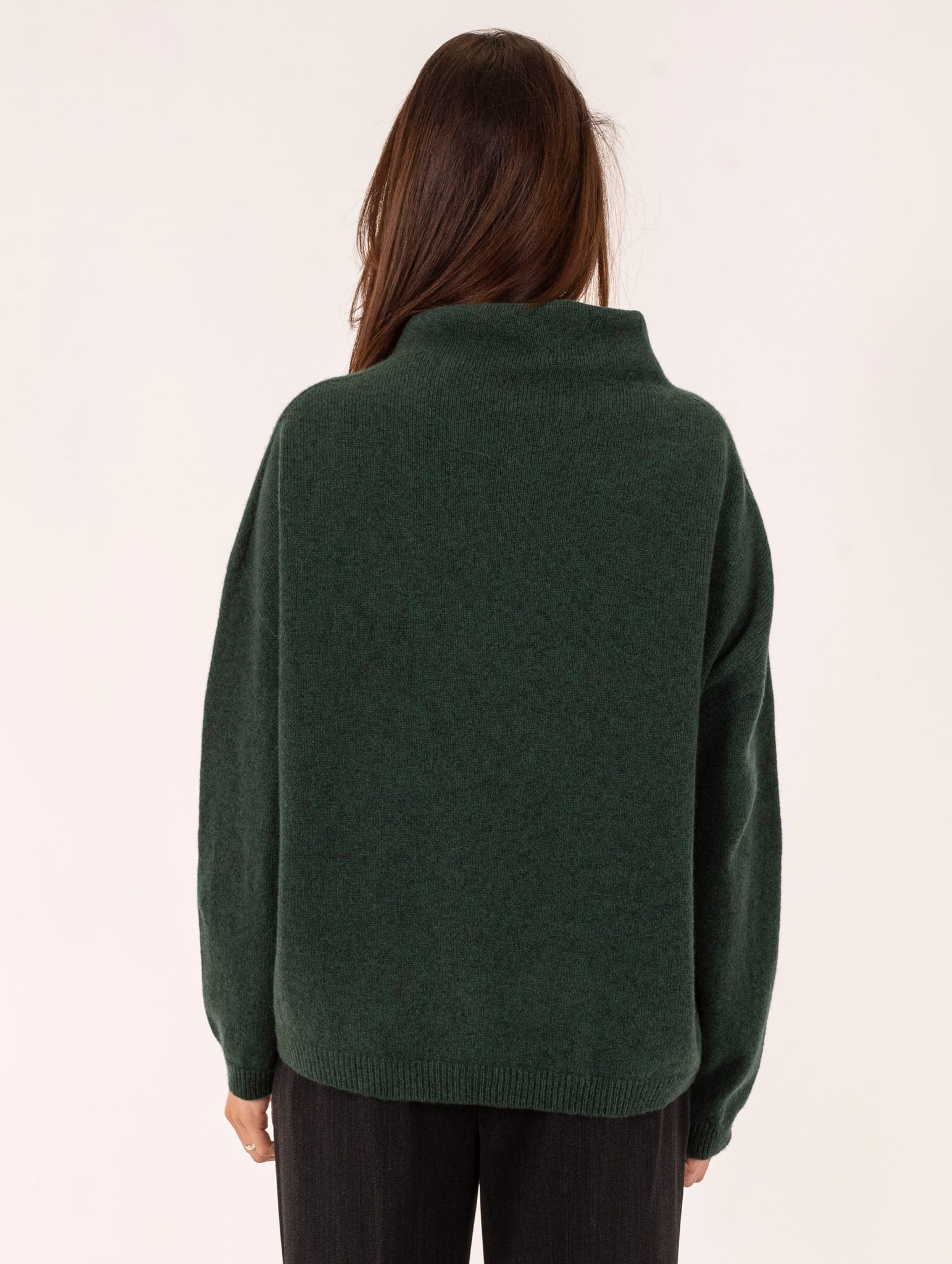 Maxi Pullover Daniele Fiesoli in Lana Merinos Extravergine Verde