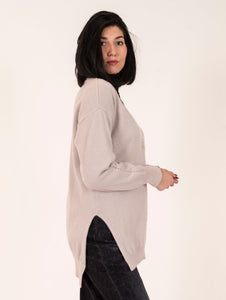 Cardigan Daniele Fiesoli in Lana e Cashmere Panna