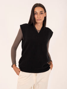 Gilet Daniele Fiesoli in Cashmere Nero