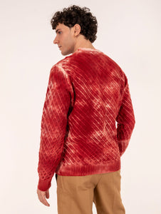 Girocollo Daniele Fiesoli in Lana Merino e Cashmere Rosso