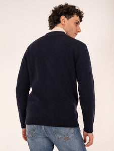 Cardigan Daniele Fiesoli in Eco Cashmere Blu