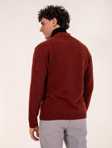 Cardigan Daniele Fiesoli in Eco Cashmere Ruggine