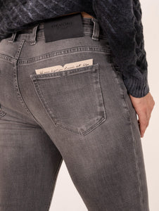 Jeans Devorè in Cotone Denim Grigio