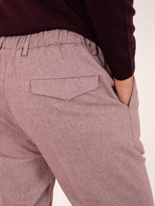 Pantalone Devorè in Cotone Cipolla Melange