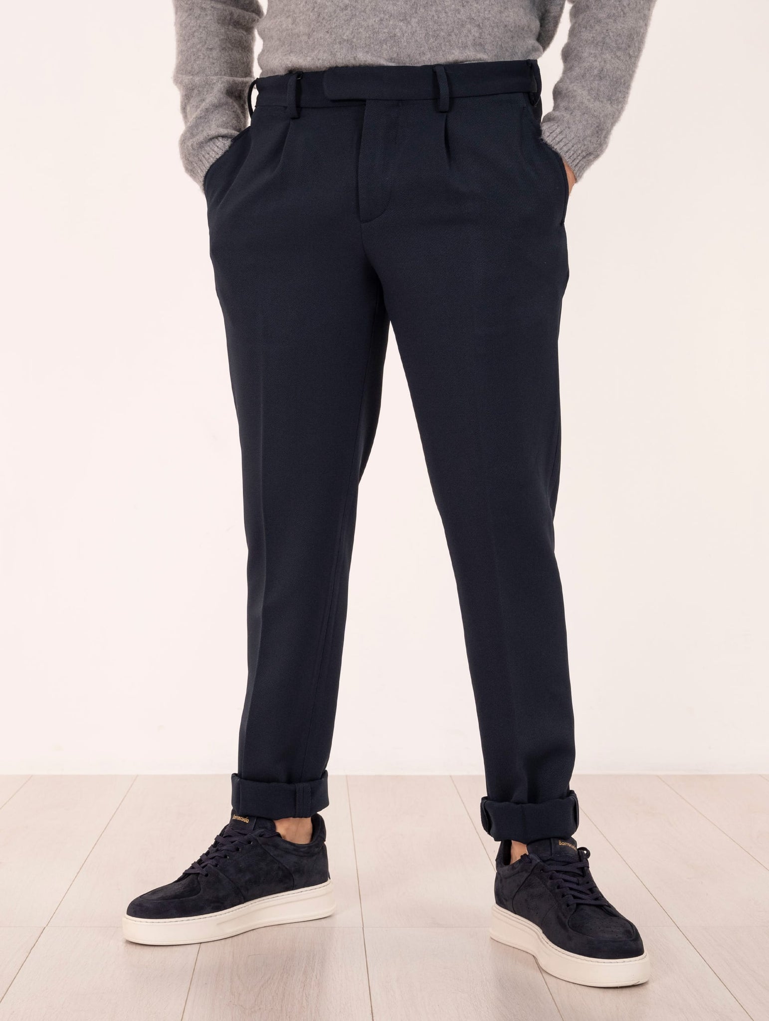 Pantalone Devorè in Tessuto Tecnico Navy