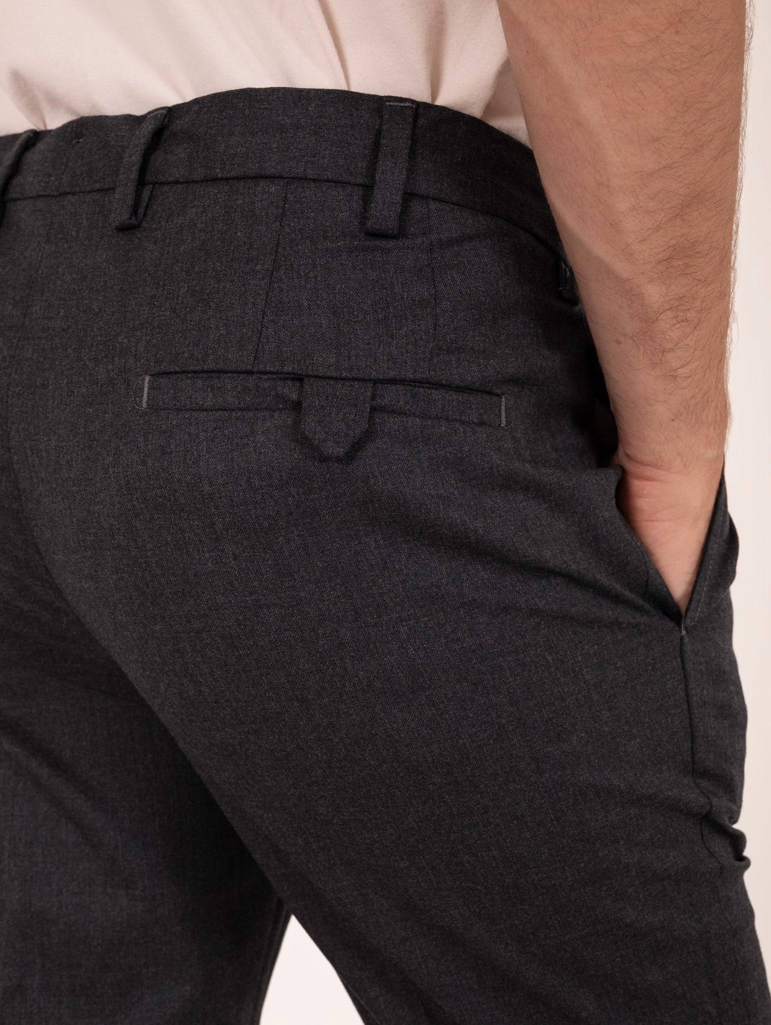 Pantalone Devorè in Lana Grigio Scuro