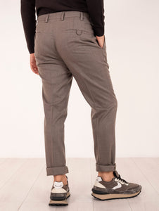 Pantalone Devorè in Lana Tortora