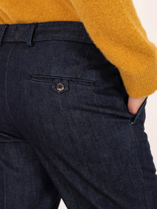 Pantalone Devorè in Cotone e Tencel Denim