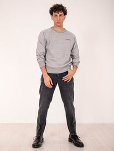 Felpa Dockers in Cotone Grigio Melange