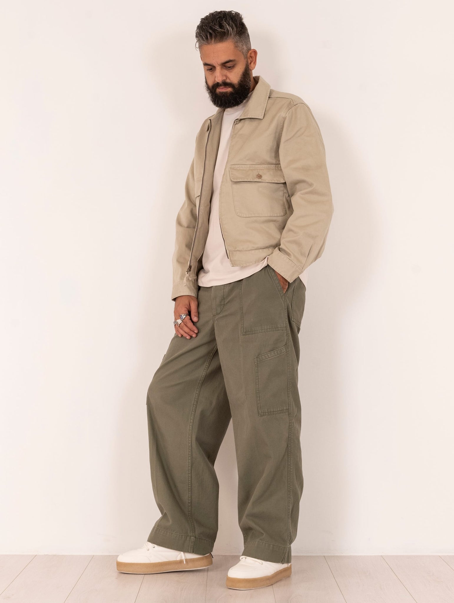 Pantaloni Utility Dockers in Cotone Cachi