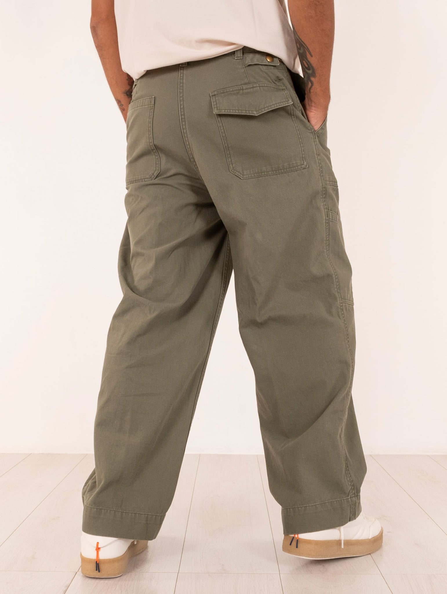 Pantaloni Utility Dockers in Cotone Cachi