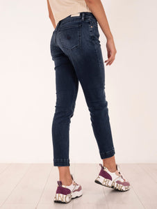 Denim Bordeaux Don The Fuller in Cotone Scuro