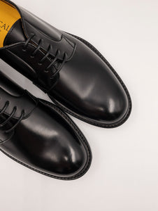 Derby Doucal's Sfoderata in Pelle Nero