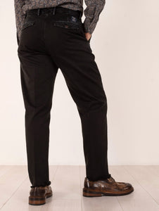 Pantaloni Chino Eight Ross in Cotone Nero