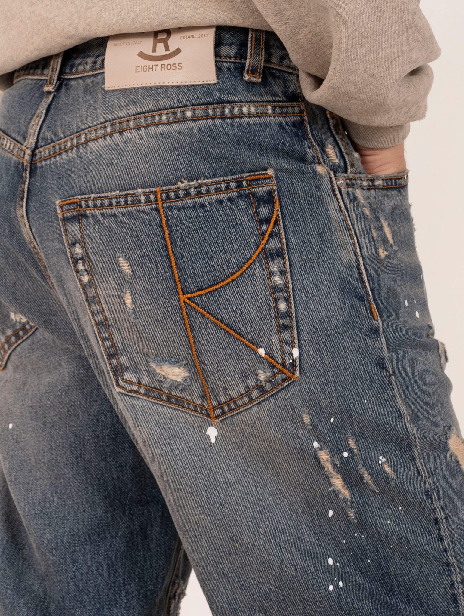 Jeans Mike Eight Ross in Denim Dirty Medio