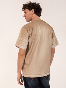 T-Shirt Eight Ross in Cotone Organico Beige