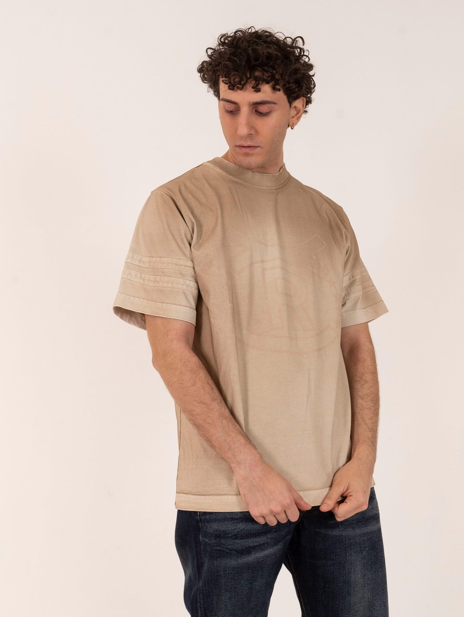 T-Shirt Eight Ross in Cotone Organico Beige