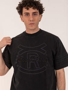 T-Shirt Eight Ross in Cotone Organico Nera