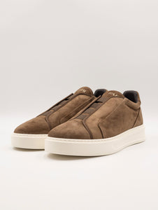 Sneaker Fabi in Suede Cognac