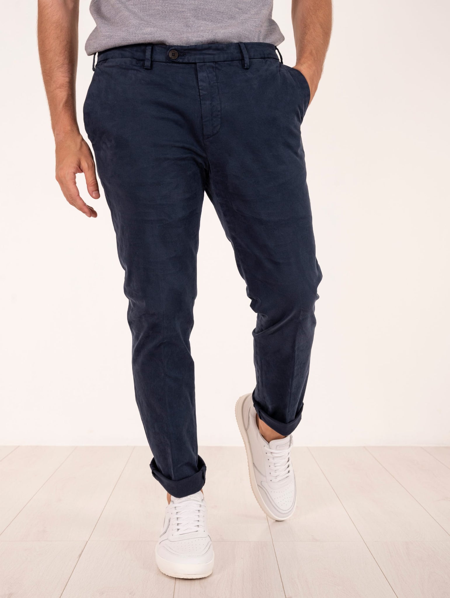 Pantalone Devorè per Four Stroke in Cotone Navy