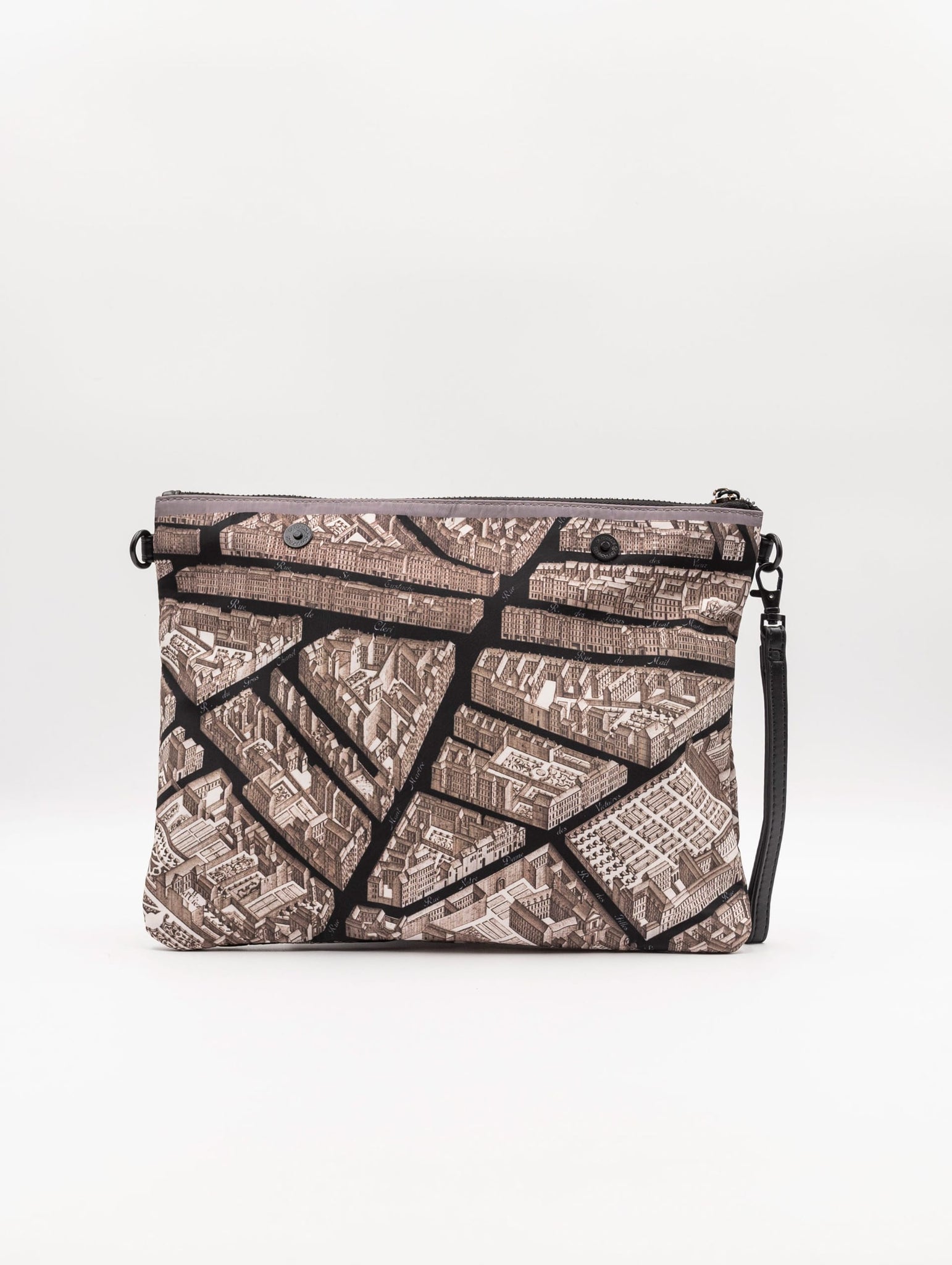 Pochette Liberty Fri-Yay Fantasia Tortora e Nero