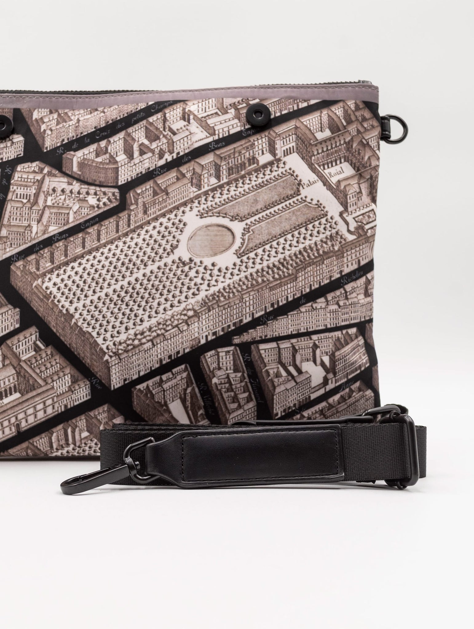 Pochette Liberty Fri-Yay Fantasia Tortora e Nero