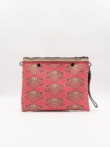 Pochette Liberty Fri-Yay in Maglia Rosa e Beige