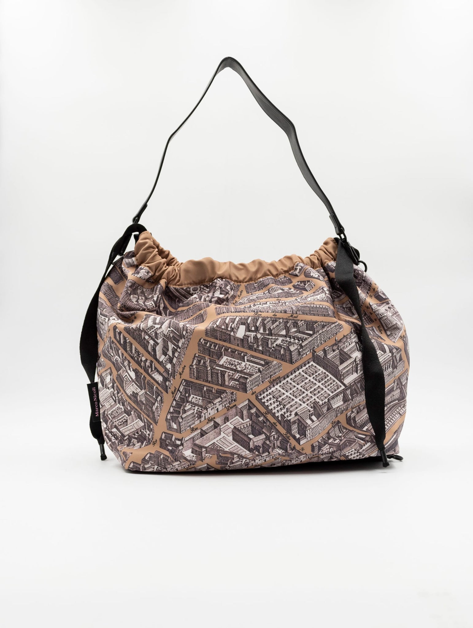 Borsa Zaino Paris Fri-Yay in Nylon Tortora