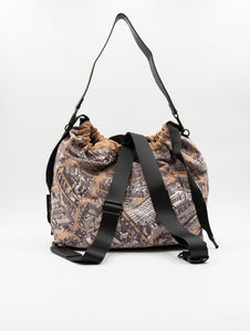 Borsa Zaino Paris Fri-Yay in Nylon Tortora