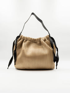 Borsa Zaino Fri-Yay in Eco Pelle Plissè Oro