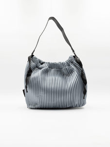 Borsa Zaino Fri-Yay in Eco Pelle Plissè Argento