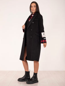 Cappotto Front Street New York in Lana Nero