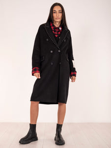 Cappotto Front Street New York in Lana Nero