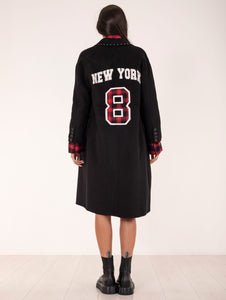 Cappotto Front Street New York in Lana Nero