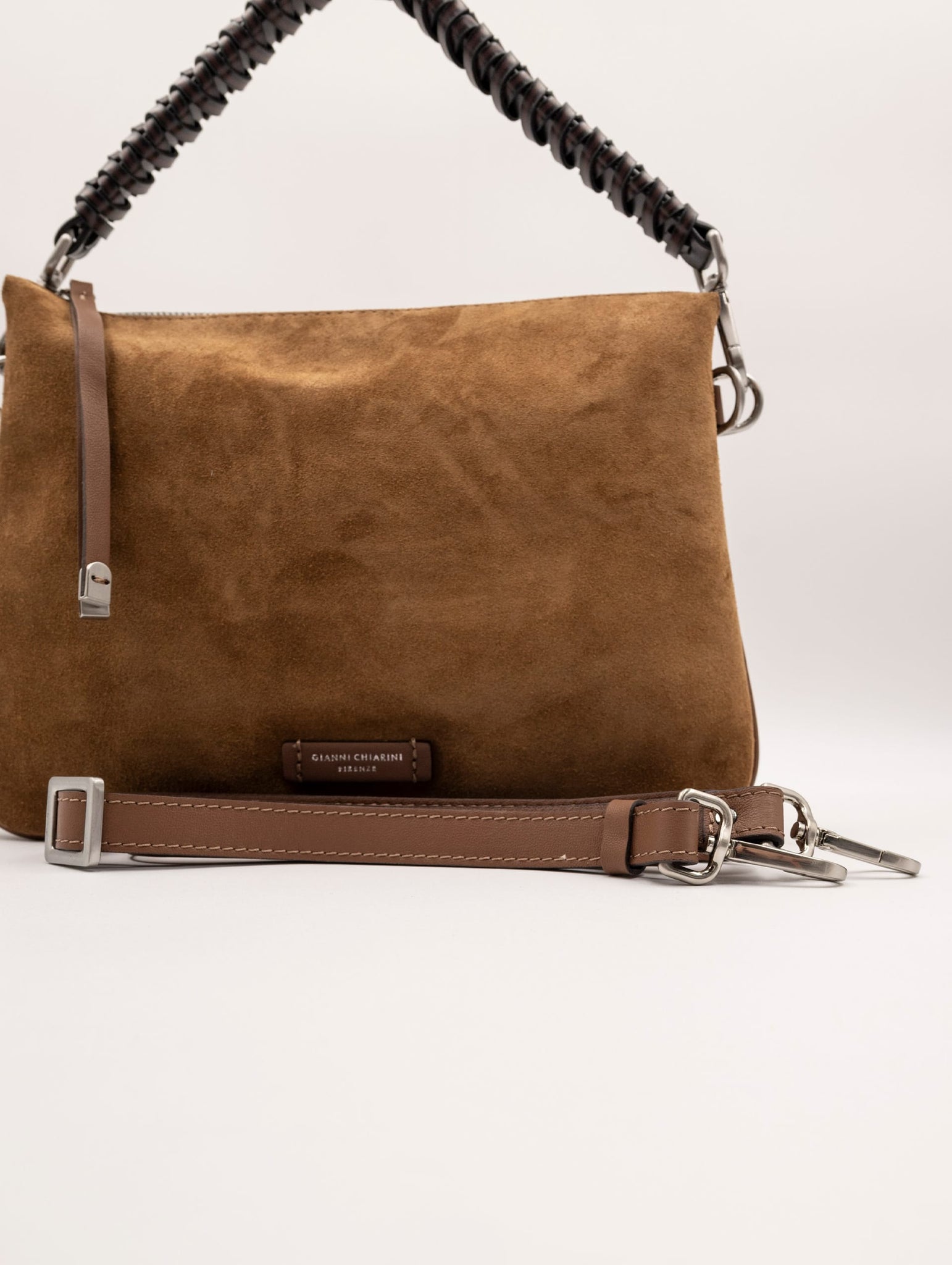 Borsa Mia Gianni Chiarini in Suede Cognac