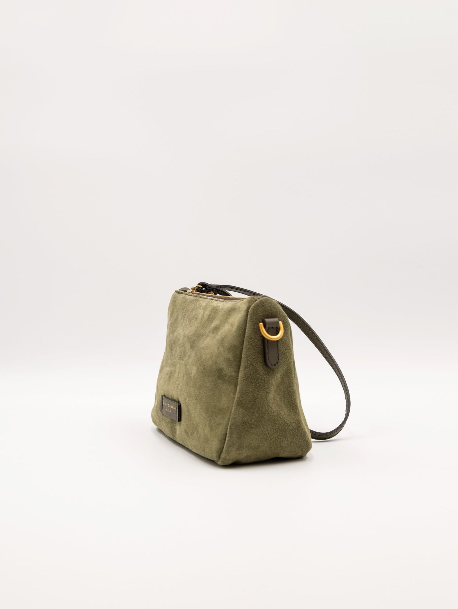 Nora Pouch Gianni Chiarini in Suede Verde Militare