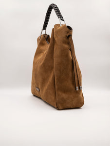 Borsa Era Gianni Chiarini in Suede Cognac