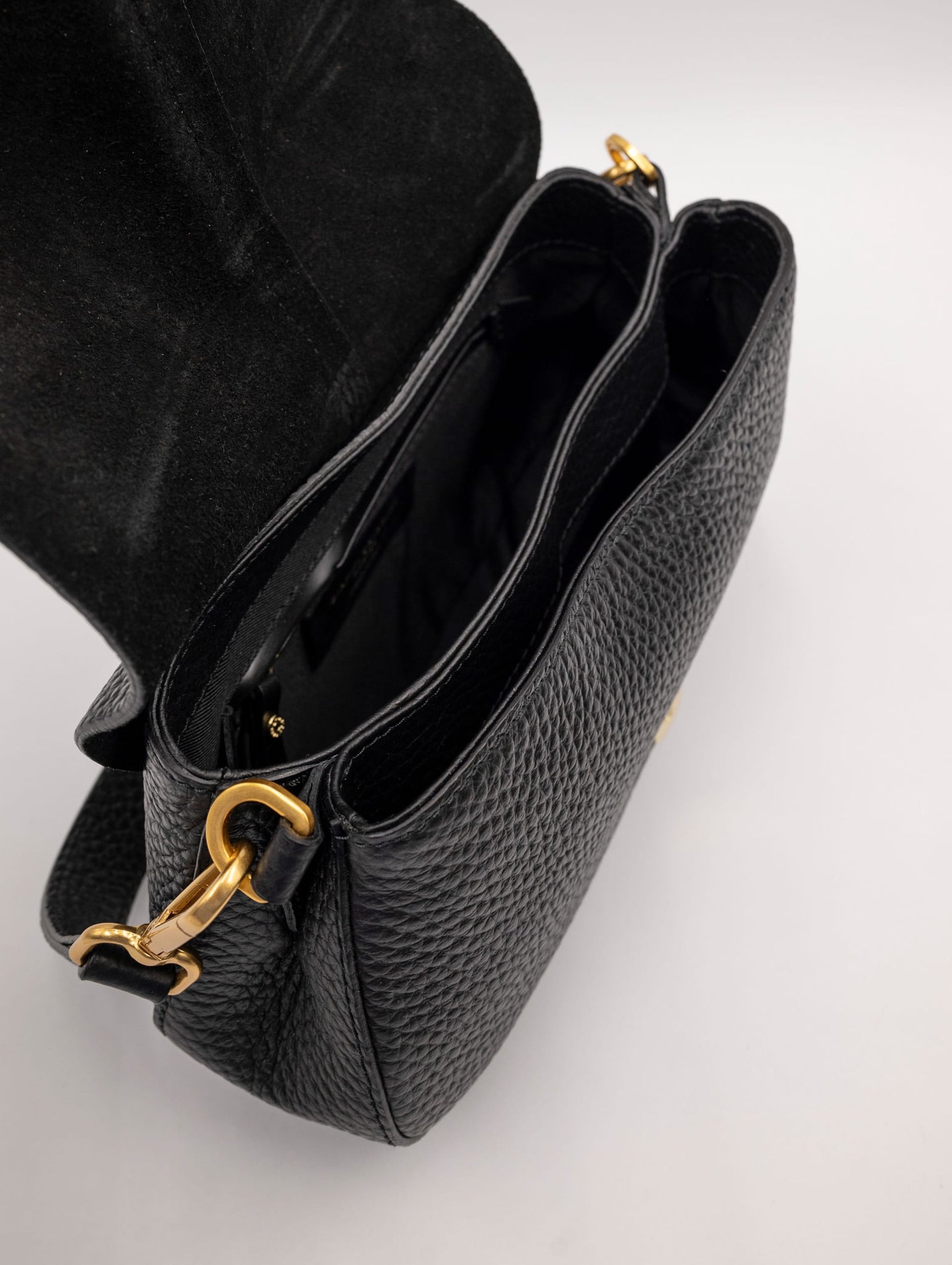 Borsa Helena Round Gianni Chiarini in Pelle Martellata Nera