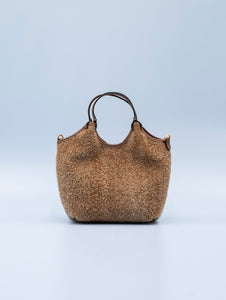 Mini Bag Dua Gianni Chiarini in Pelle Scamosciata Cognac