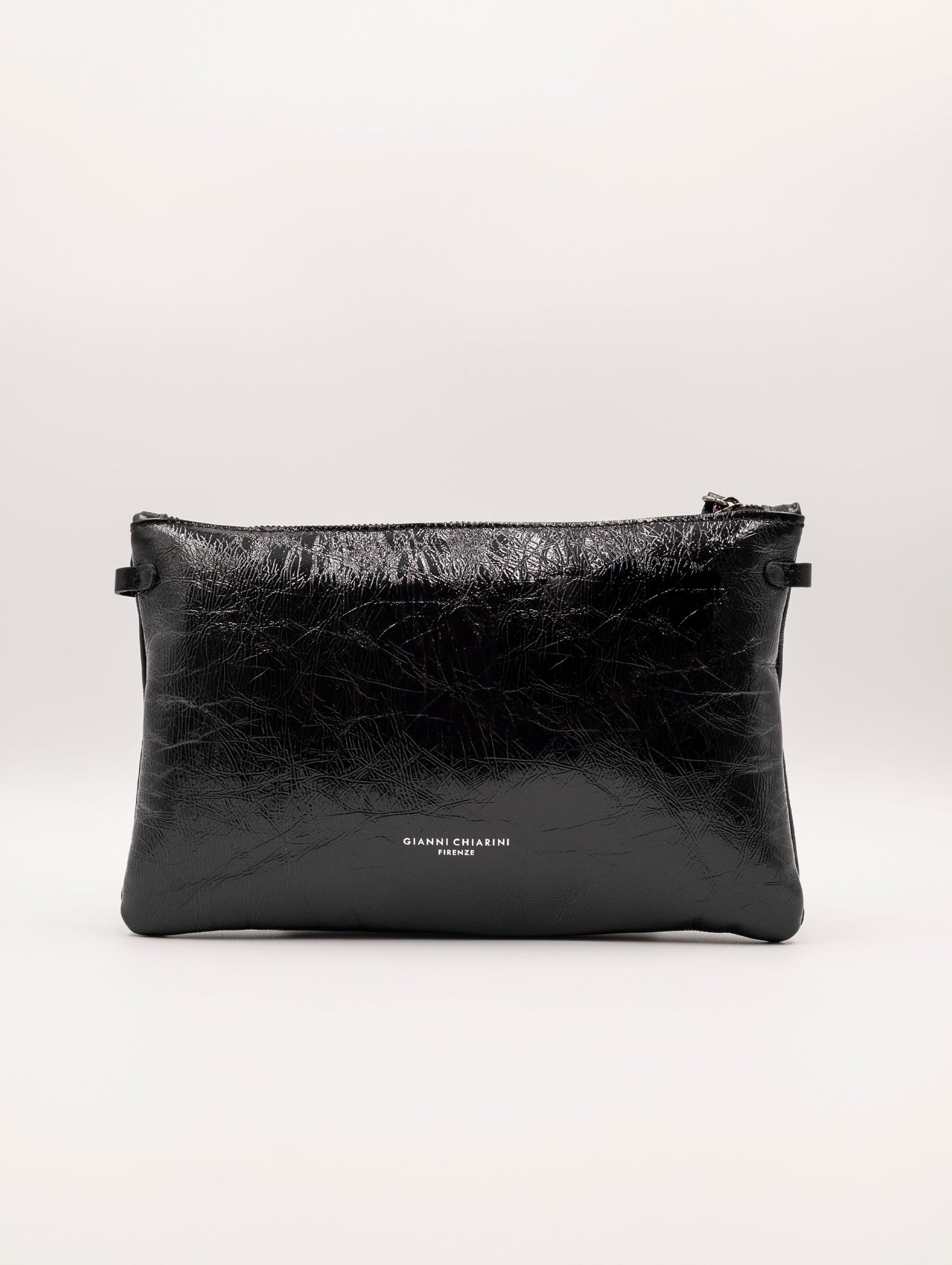 Pochette Hermy Gianni Chiarini in Pelle Vintage Nera