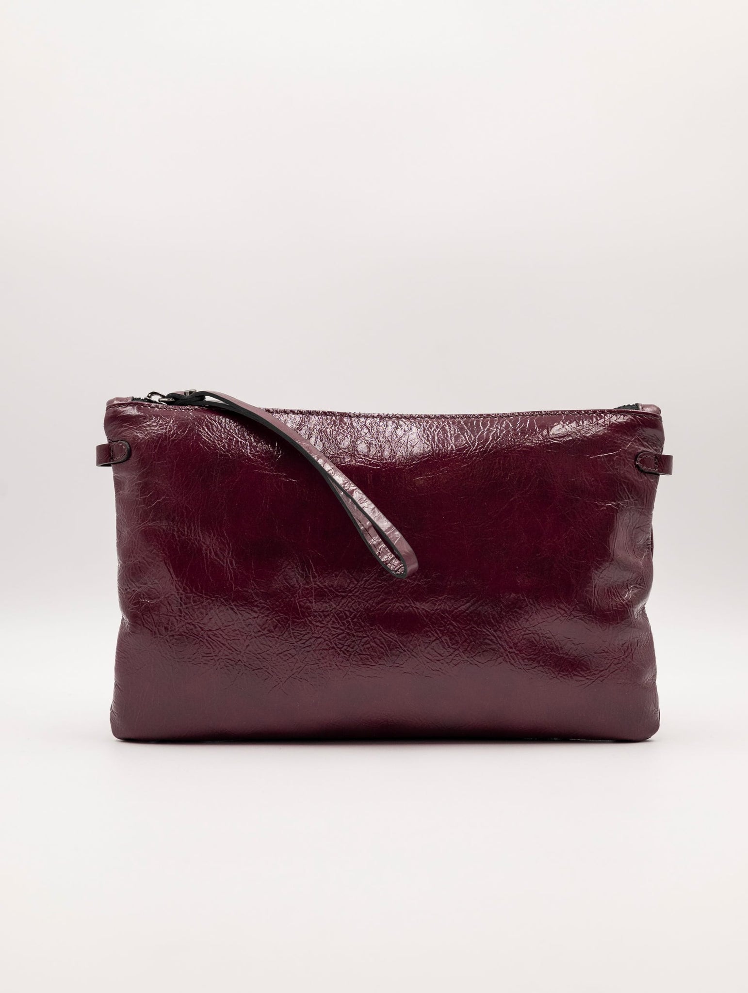 Pochette Hermy Gianni Chiarini in Pelle Vintage Prugna