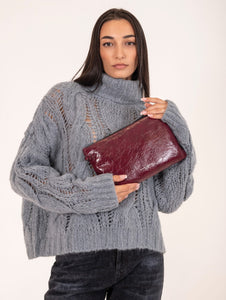 Pochette Hermy Gianni Chiarini in Pelle Vintage Prugna