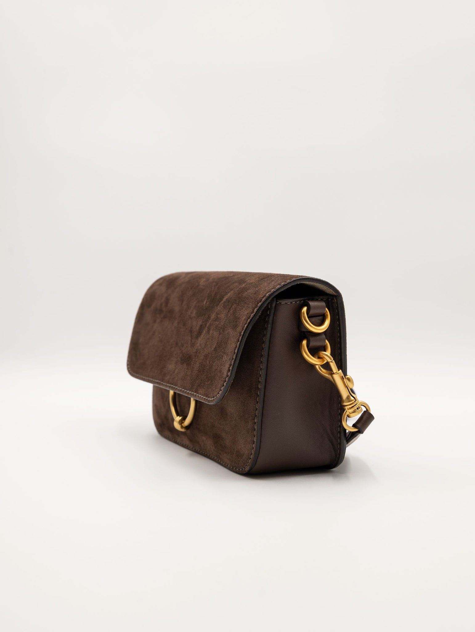 Borsa Meg Gianni Chiarini in Suede Cioccolata