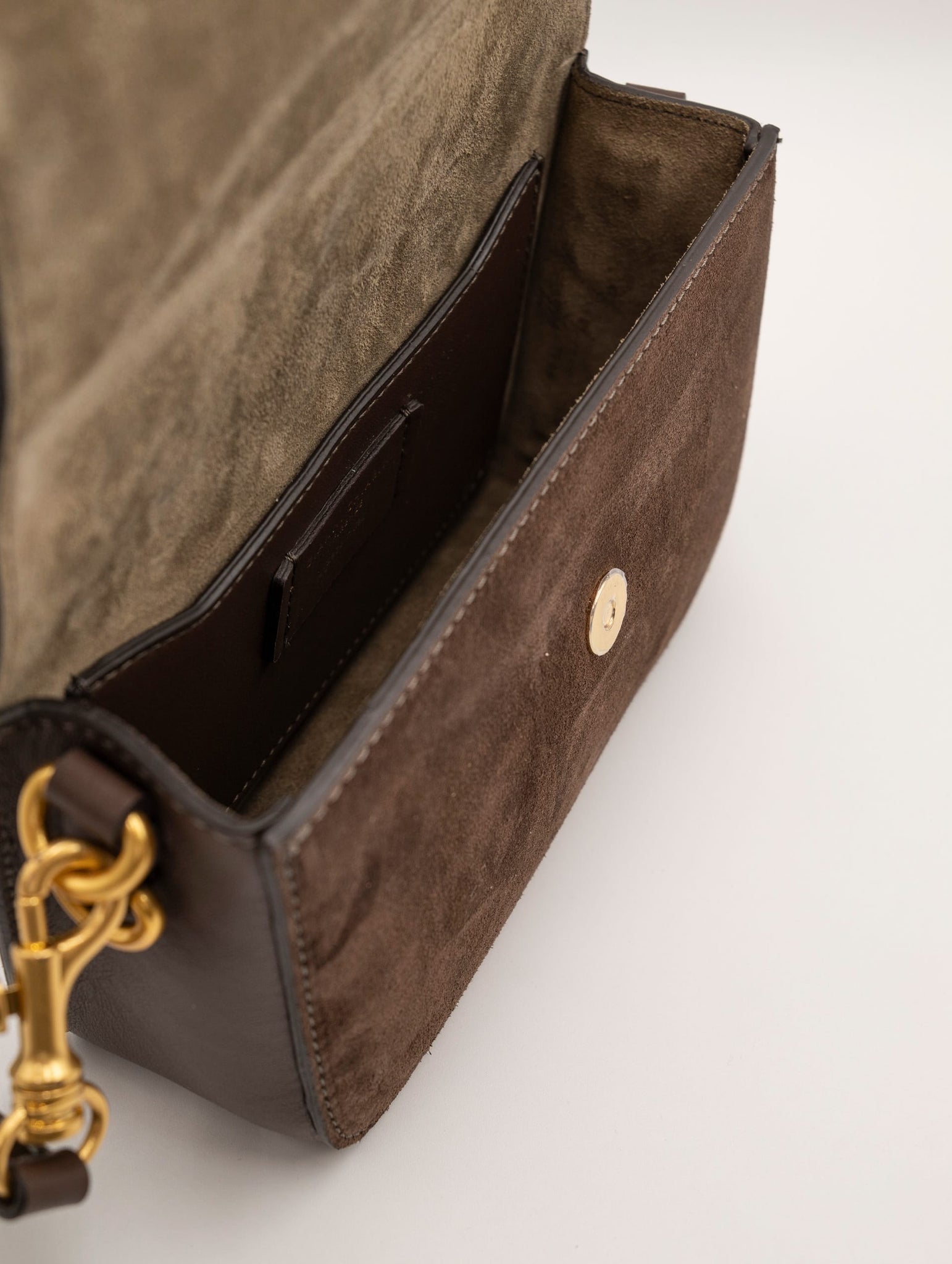 Borsa Meg Gianni Chiarini in Suede Cioccolata